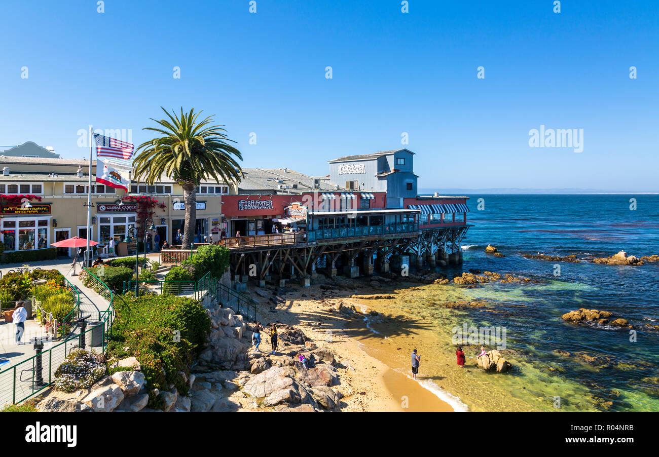 La baie de Monterey, péninsule, Monterey, Californie, États-Unis d'Amérique, Amérique du Nord Banque D'Images