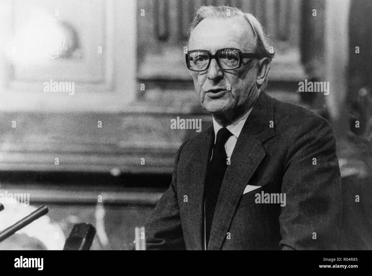 LORD CARRINGTON 6e baron Carrington politicien britannique concervative et Secrétaire aux affaires étrangères Banque D'Images