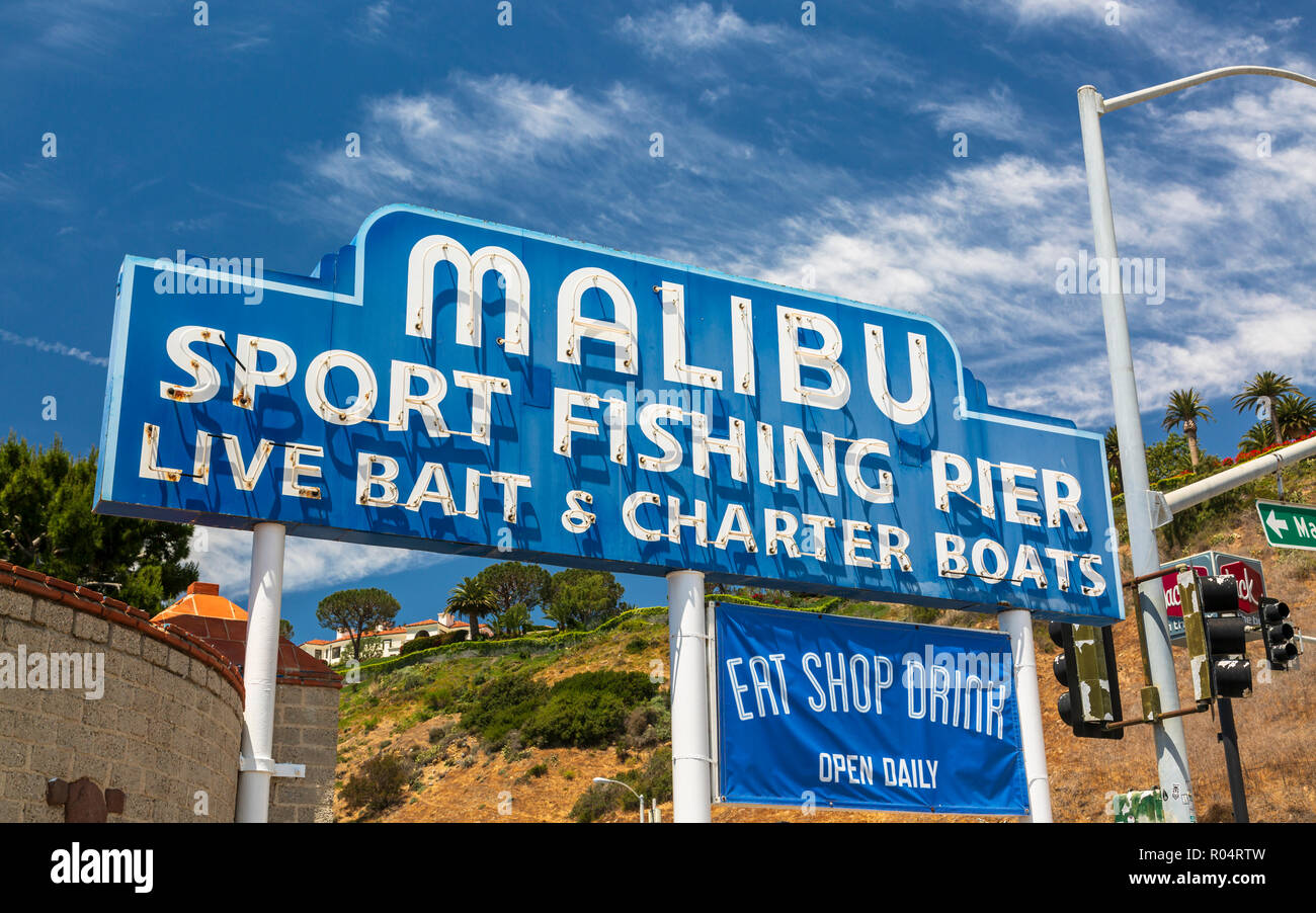 Malibu Pier, Malibu, Californie, États-Unis d'Amérique, Amérique du Nord Banque D'Images