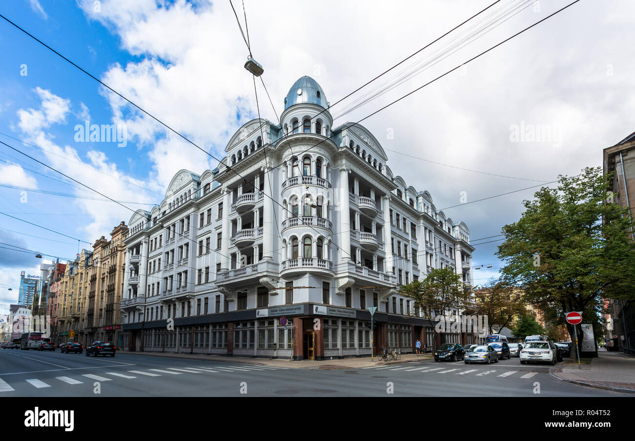 Bâtiment historique KGB, Riga, Lettonie, Pays Baltes, Europe Banque D'Images