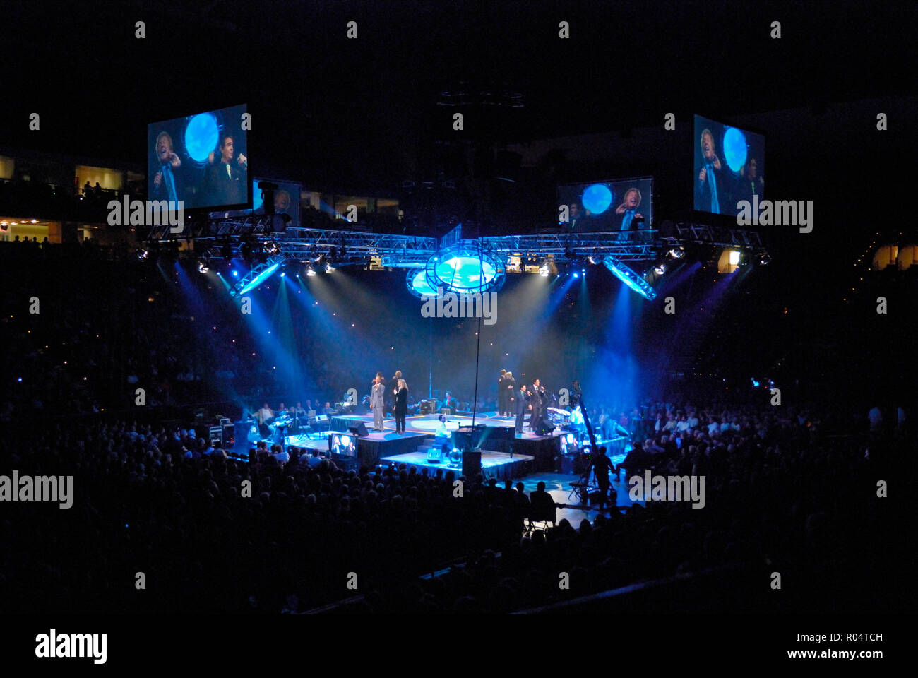 Projet de loi énorme concert Gaither à Jacksonville, en Floride, au Veterans Memorial Arena. Banque D'Images