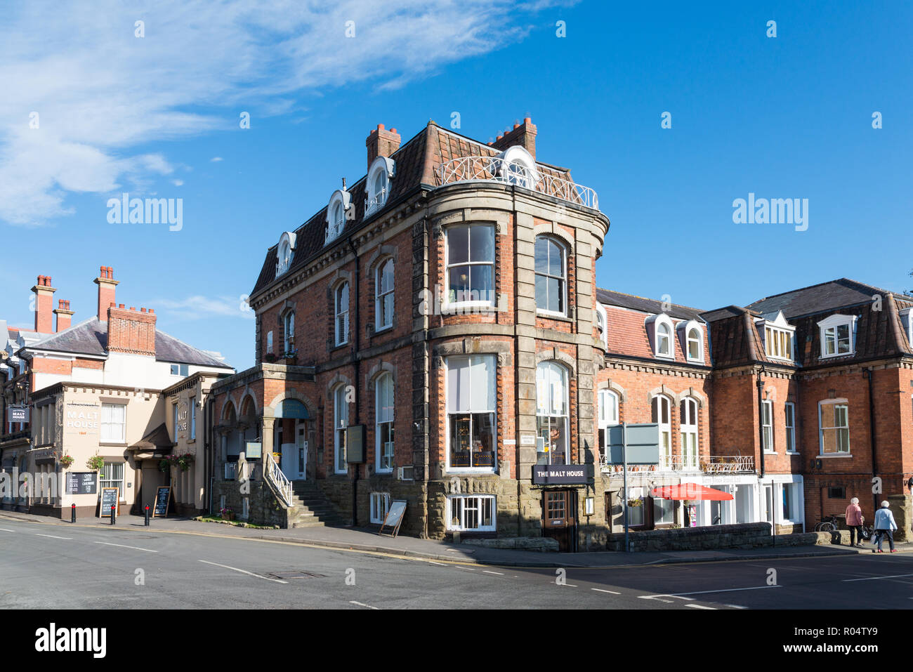 Vieux cuivres Malt House est le plus vieux pub dans Church Stretton, Shropshire Banque D'Images