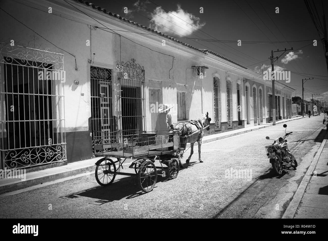 La vie de la rue dans la ville de Remedios, Cuba Villa Clara, Cuba. Il est reconnu comme la huitième ville la plus ancienne de Cuba. Banque D'Images
