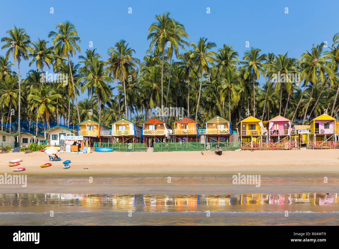 Plage de Palolem, Goa, Inde, Asie Banque D'Images