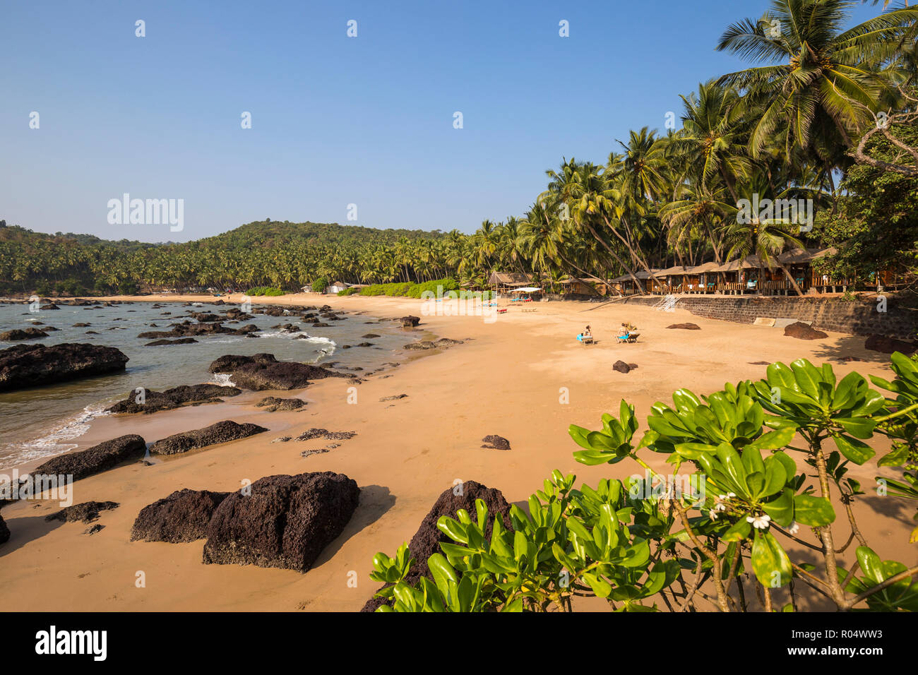 Kokolom beach, Goa, Inde, Asie Banque D'Images