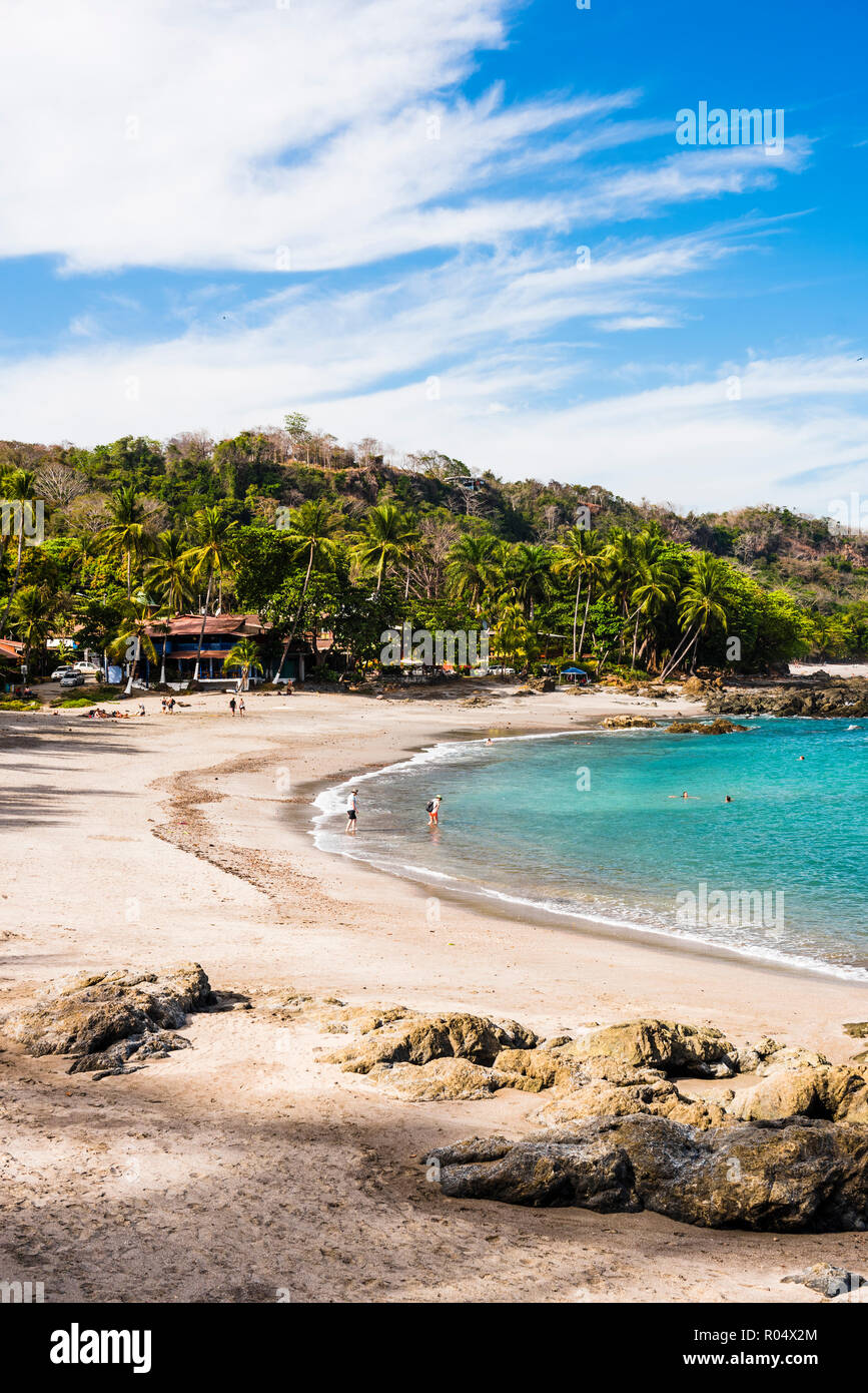 La plage de Montezuma, Péninsule de Nicoya, Puntarenas, Costa Rica, Amérique Centrale Banque D'Images