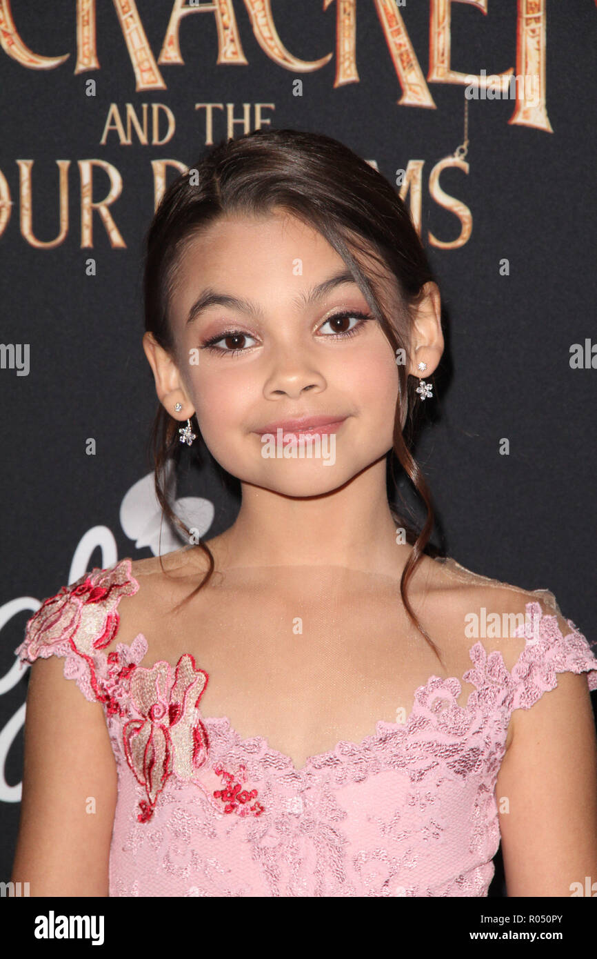 Ariana Greenblatt 10/29/2018 La première mondiale de 'Casse-Noisette et l'arrivée des quatre royaumes qui s'est tenue à La Ray Dolby Ballroom à Los Angeles, CA Photo : Cronos/Hollywood News Banque D'Images