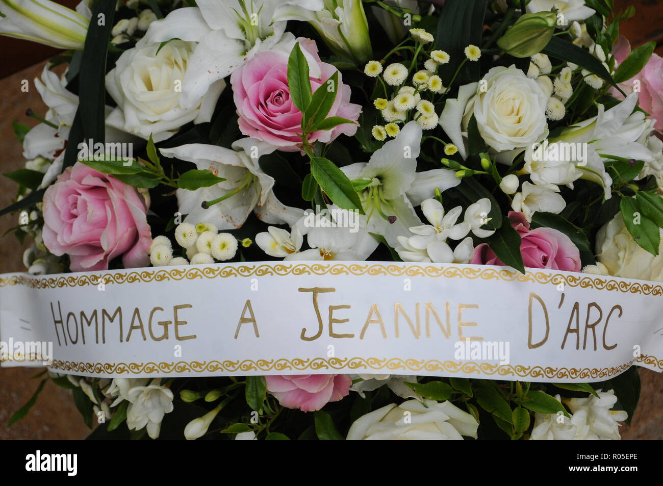 Hommage à Jeanne d'Arc le 1er mai, Lyon, France Banque D'Images