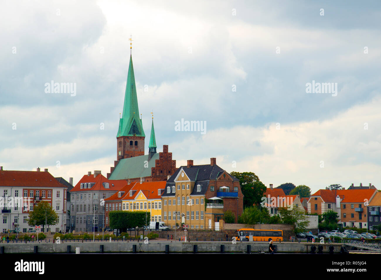 Helsingor également connu sous le nom d'Elseneur est une ville portuaire de l'est du Danemark Banque D'Images