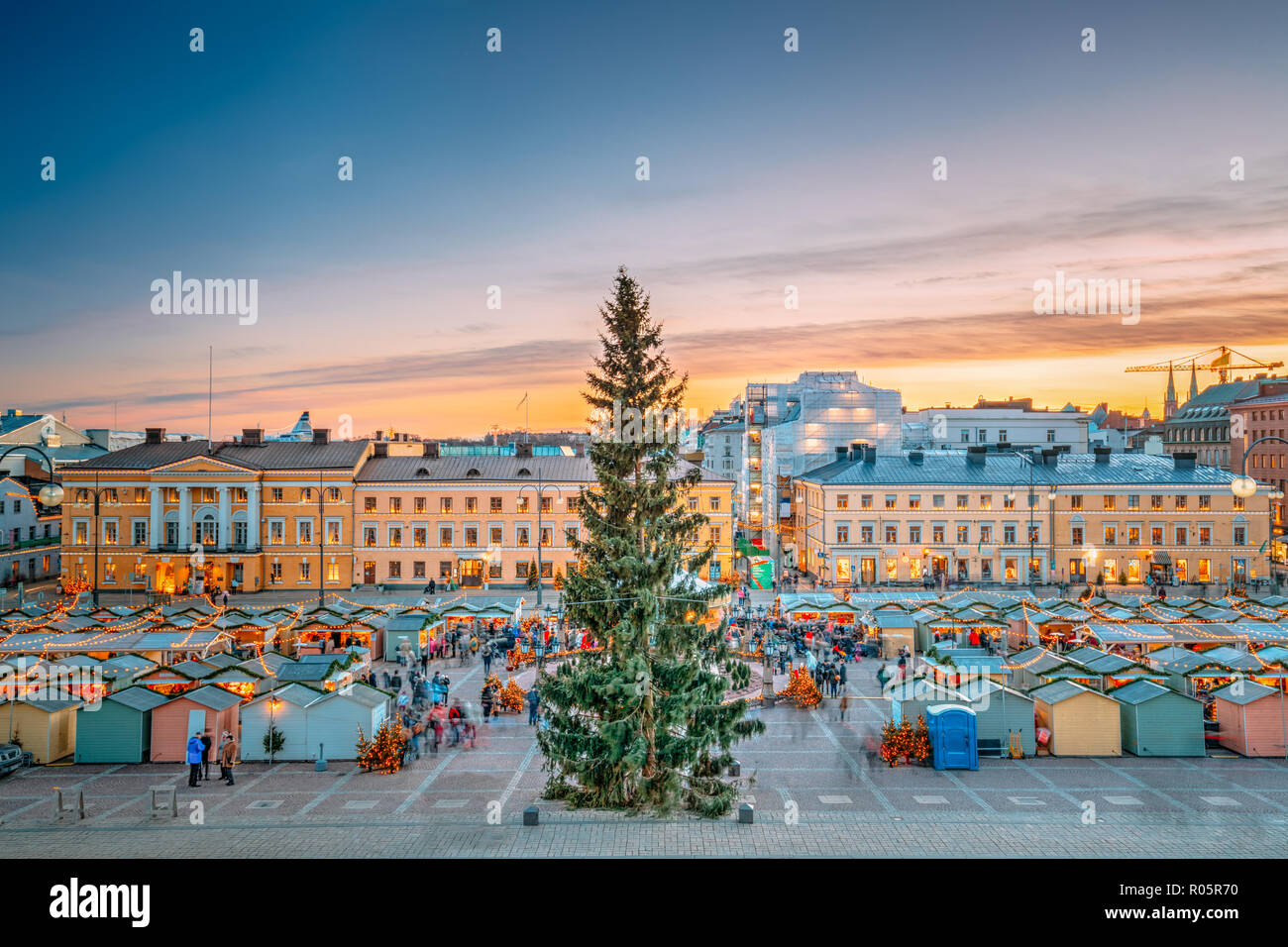 Helsinki Finlande Marché De Noël Noël à Larbre De Noël
