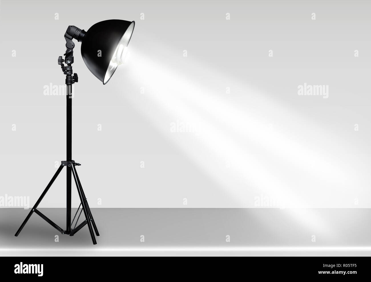 Photostudio light lampe toile deux côtés s'allumer Banque D'Images