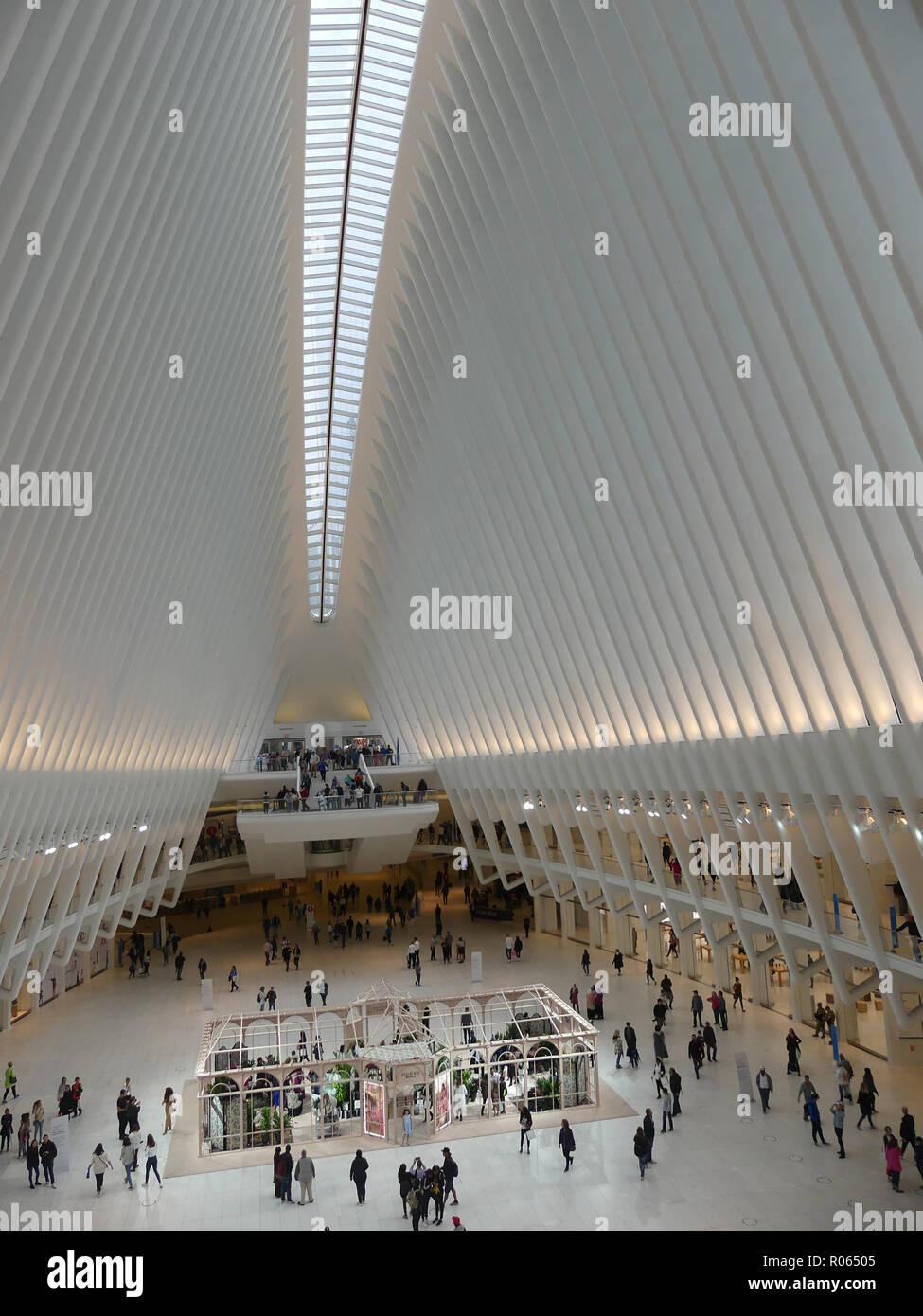 Le Westfield WORLD TRADE CENTER, près de l'emplacement de la catastrophe le 11 septembre 2001 à Manhattan, New York. Photo : Tony Gale Banque D'Images