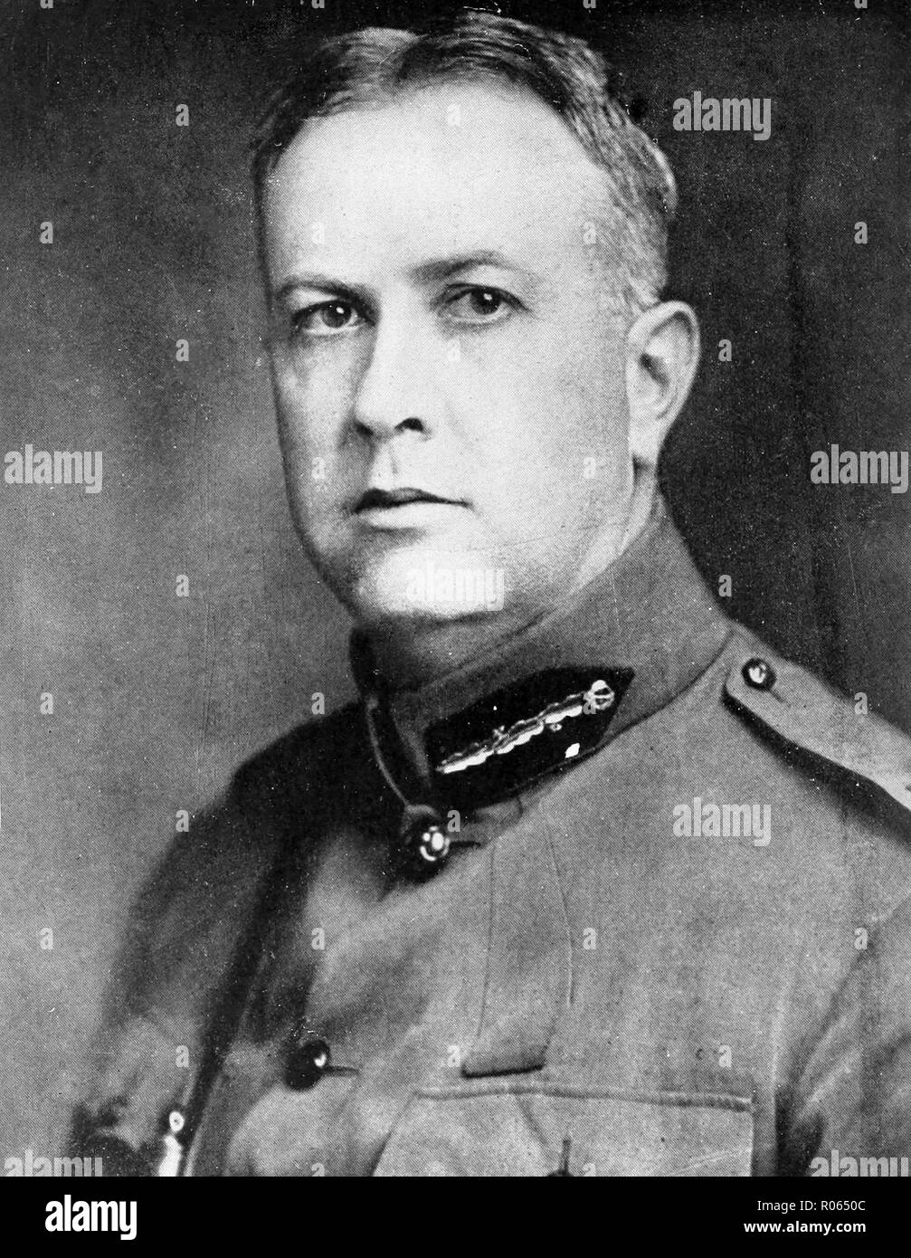 ARTHUR Currie (1875-1933) Officier de l'Armée canadienne Banque D'Images