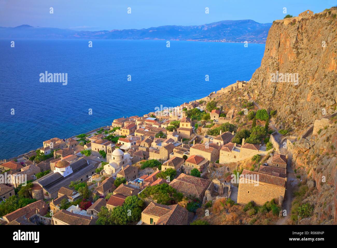Monemvasia, Laconie, Péloponnèse, Grèce, Europe Banque D'Images