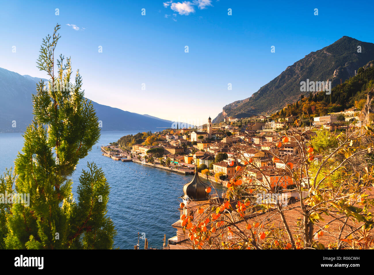 Limone sul Garda, Lac de Garde, province de Brescia, Lombardie, district des lacs italiens, Italie, Europe Banque D'Images