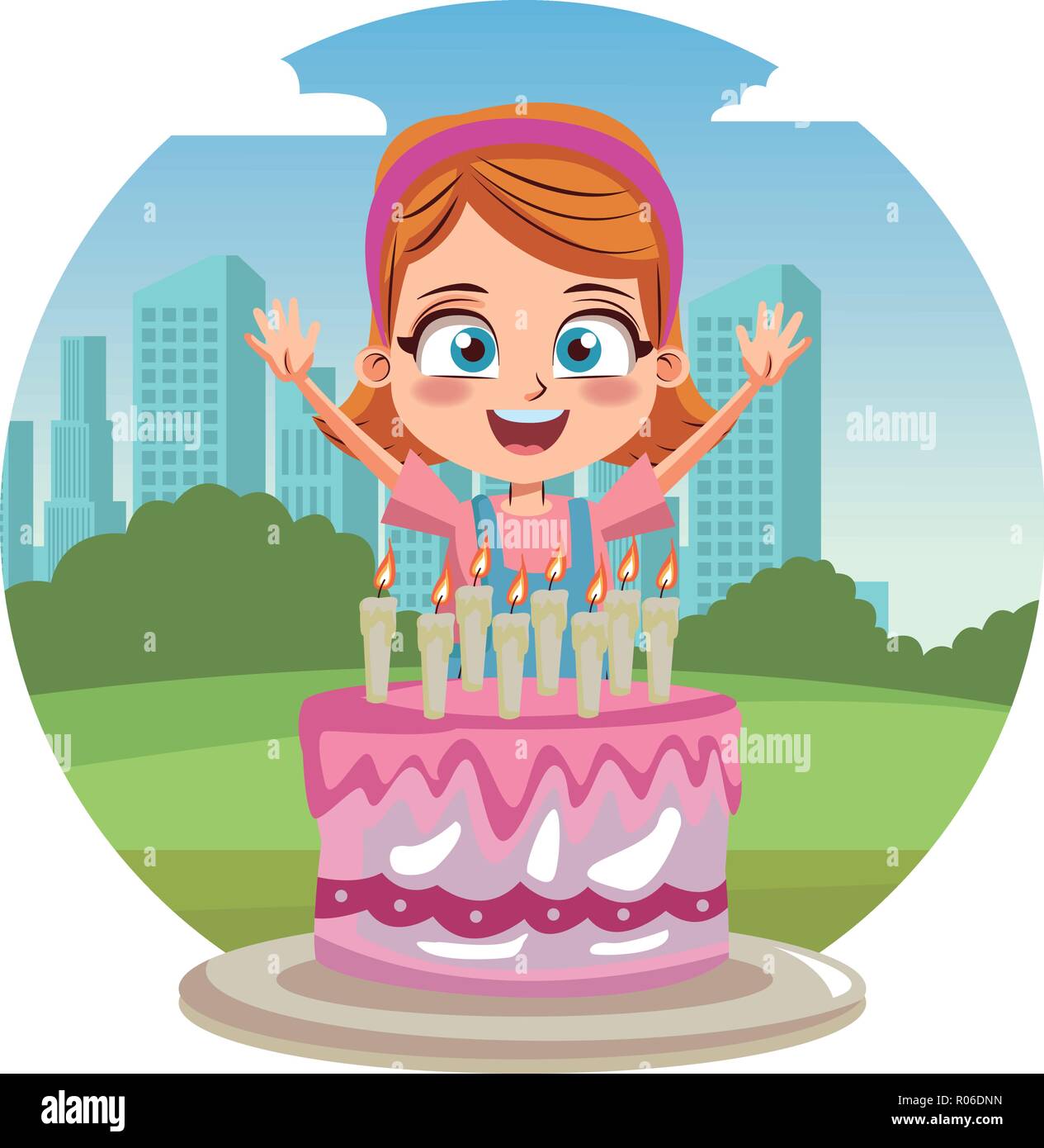 Fille D Anniversaire Avec Gateau Cartoon Of Icone Ronde Vector Illustration Graphic Design Image Vectorielle Stock Alamy Fille D Anniversaire Avec Gateau Cartoon Of Icone Ronde Vector Illustration Graphic Design Image Vectorielle Stock Alamy