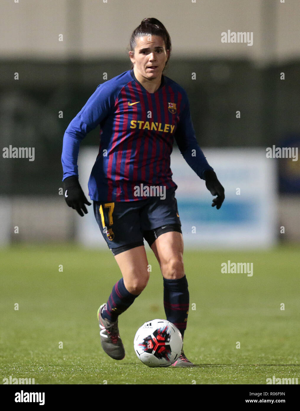 Barcelona's Andrea Pereira jouant contre la ville de Glasgow au cours de l'UEFA Women's Champions League, rond de jambe deuxième 16 match à Petershill Park, Glasgow. ASSOCIATION DE PRESSE Photo. Photo date : Jeudi 1 novembre 2018. Voir l'ACTIVITÉ DE SOCCER histoire Glasgow. Crédit photo doit se lire : Graham Stuart/PA Wire. Banque D'Images