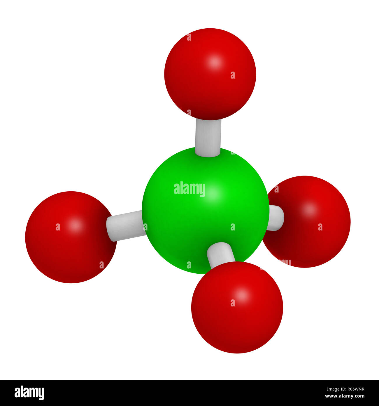 Structure chimique du perchlorate de sodium Banque de photographies et ...
