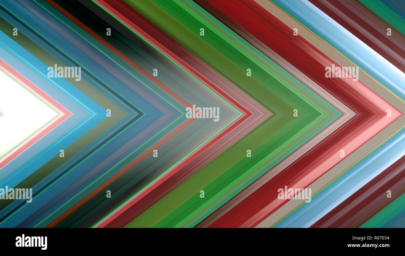 Le rendu 3D d'un abstract composition angulaire composé de lignes et de panneaux Banque D'Images