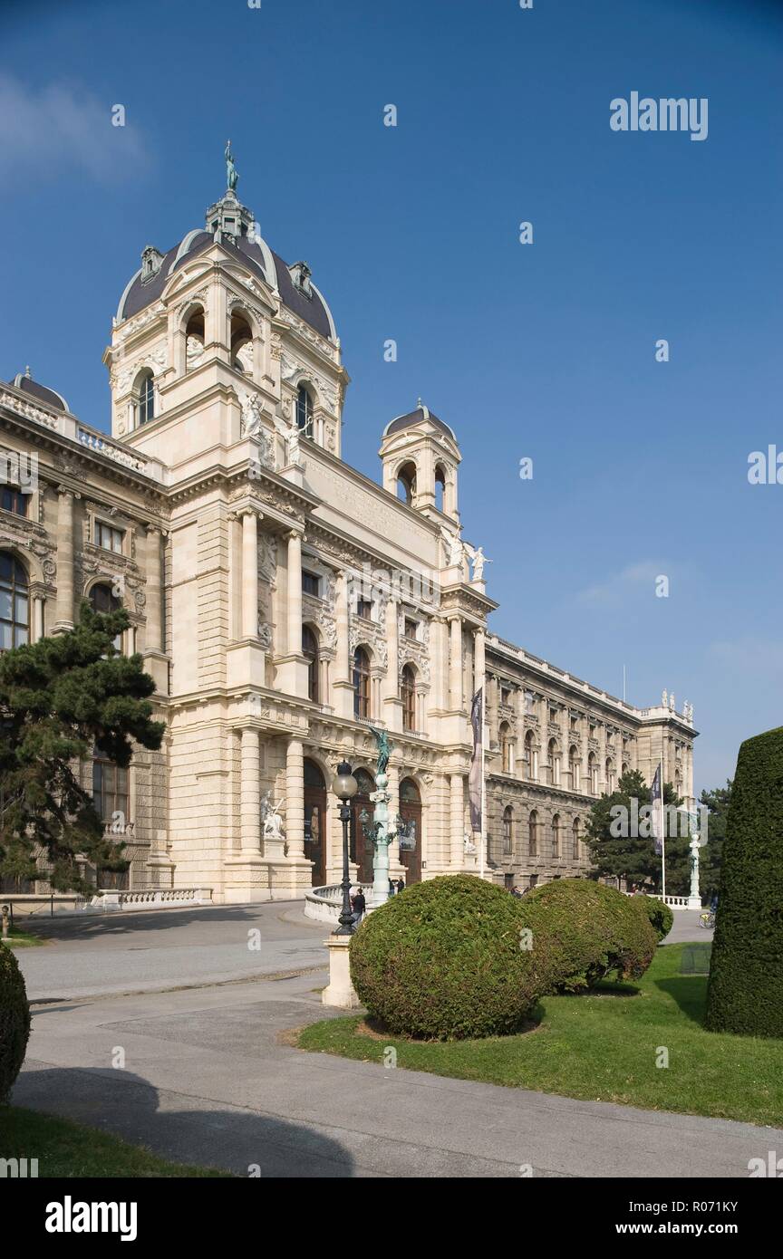 Wien, Naturhistorisches Museum, Gottfried Semper und Carl von Hasenauer 1881 - Vienne, le Musée d'Histoire Naturelle Banque D'Images