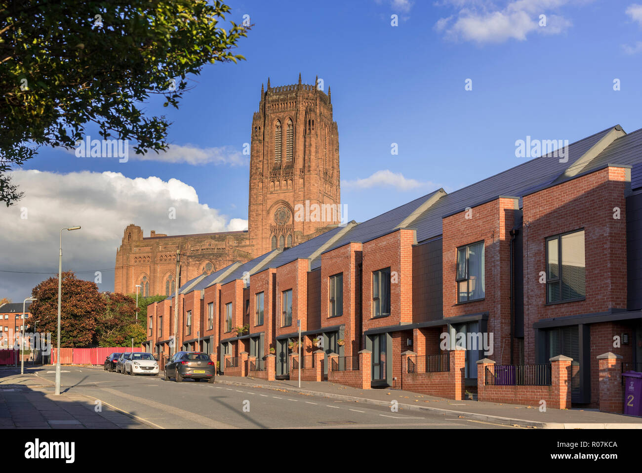 La cathédrale anglicane de Liverpool. Banque D'Images