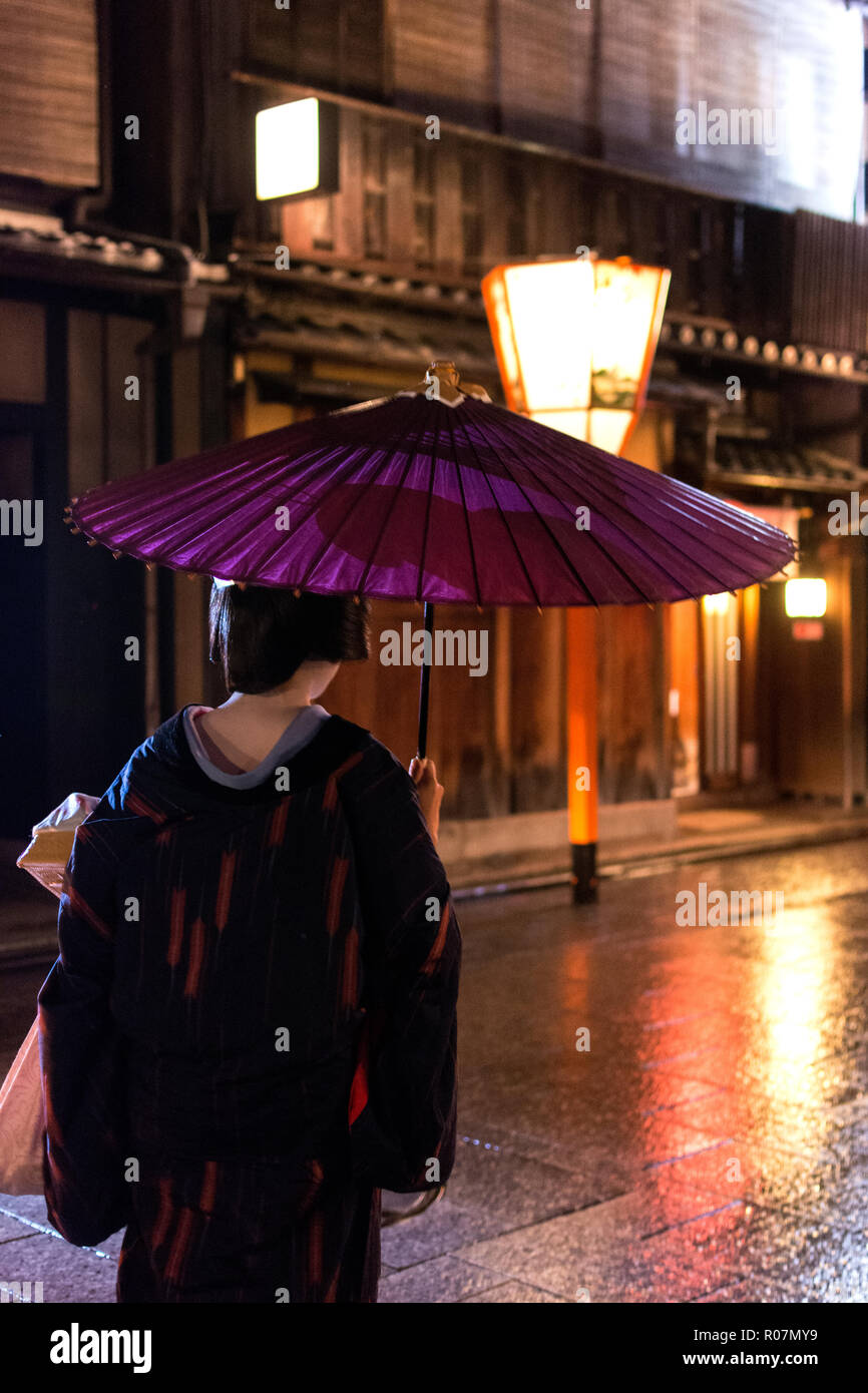 La maison sous la pluie Banque D'Images