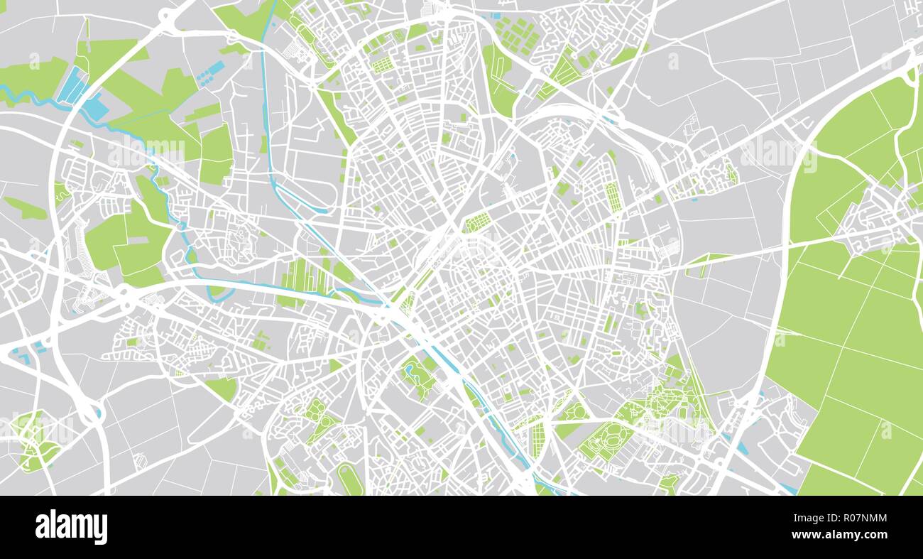 Vecteur urbain plan de la ville de Reims, France Image Vectorielle Stock -  Alamy
