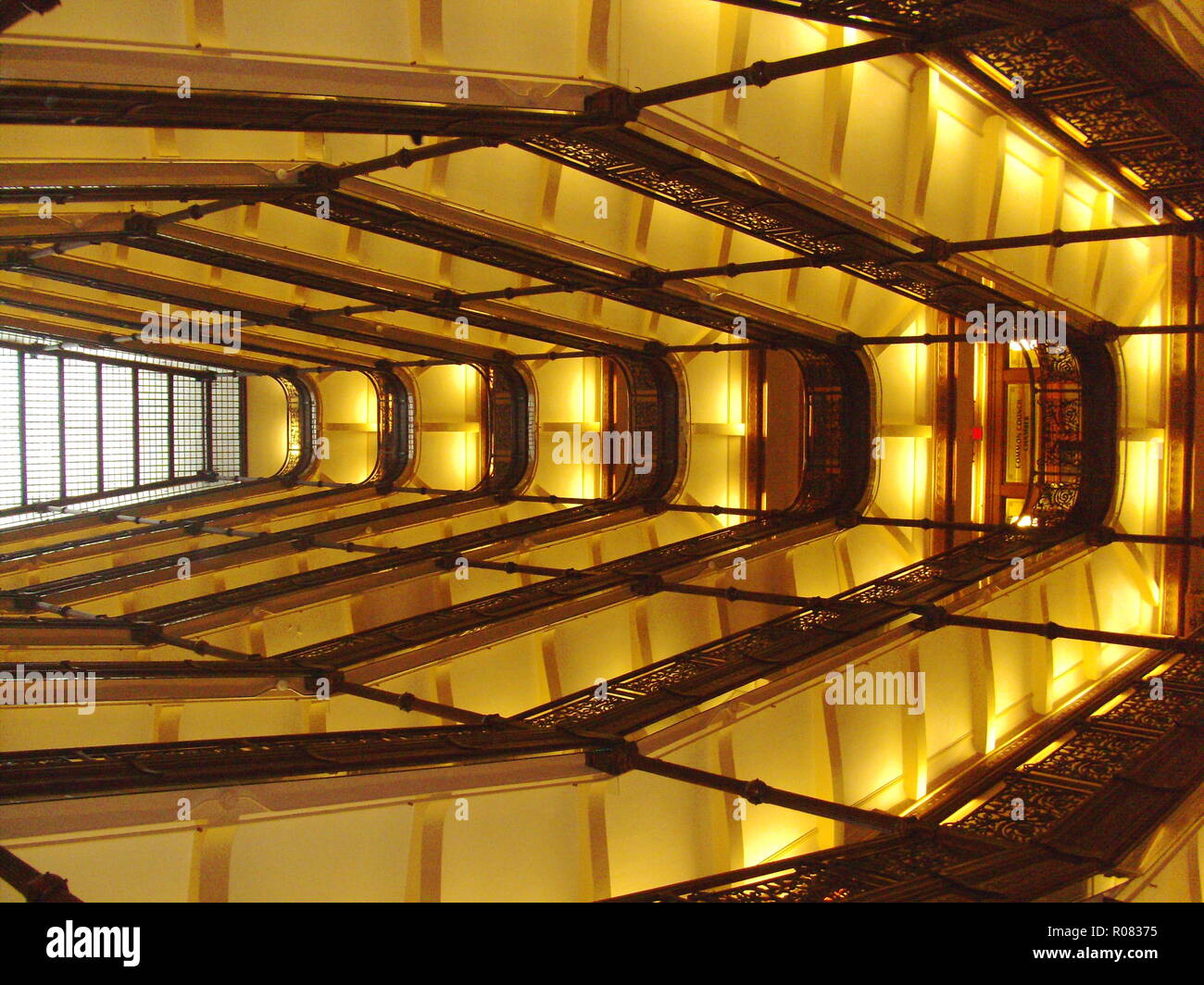 Intérieur de l'Hôtel de ville de Milwaukee Banque D'Images