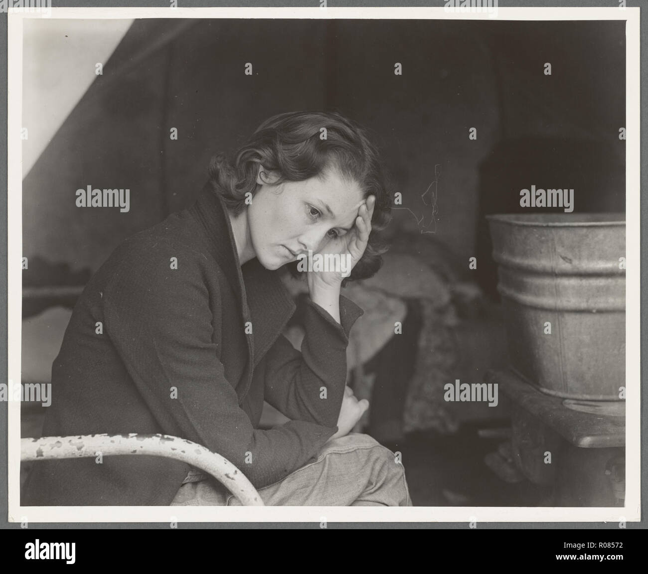 Phot de la grande dépression en Amérique dans les années 1930, Banque D'Images