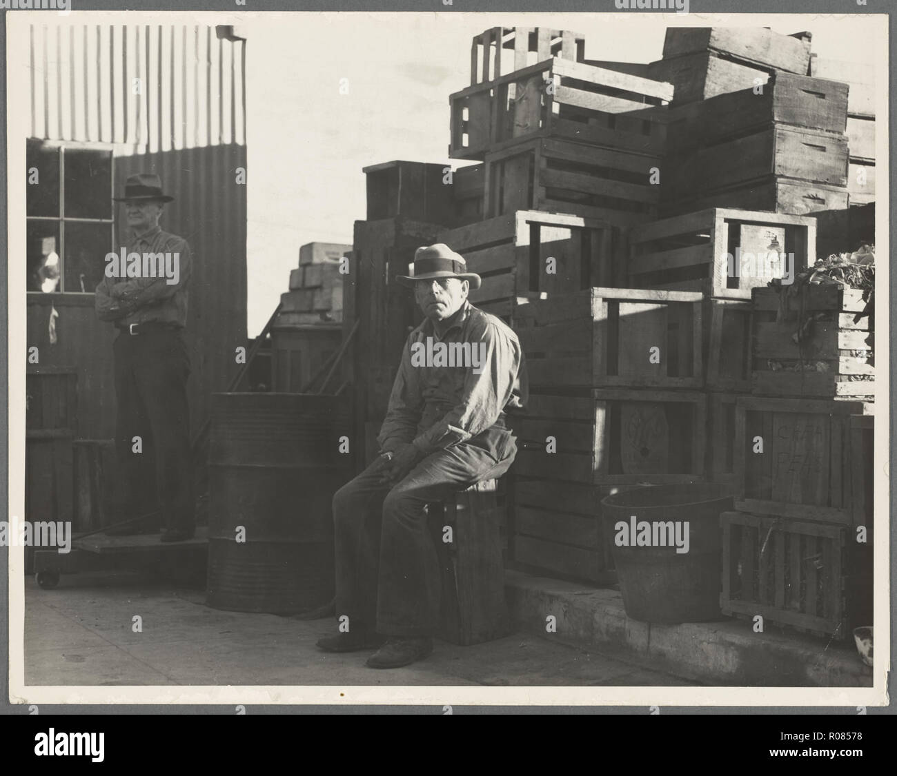 Phot de la grande dépression en Amérique dans les années 1930, Banque D'Images