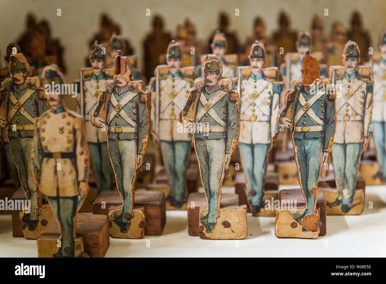 Old toy soldiers Banque D'Images