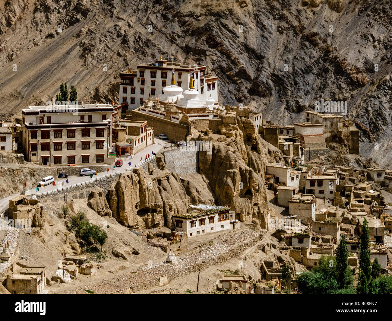 Lamayuru Gompa, un des plus importants monastères de l'ancien royaume du Ladakh Banque D'Images