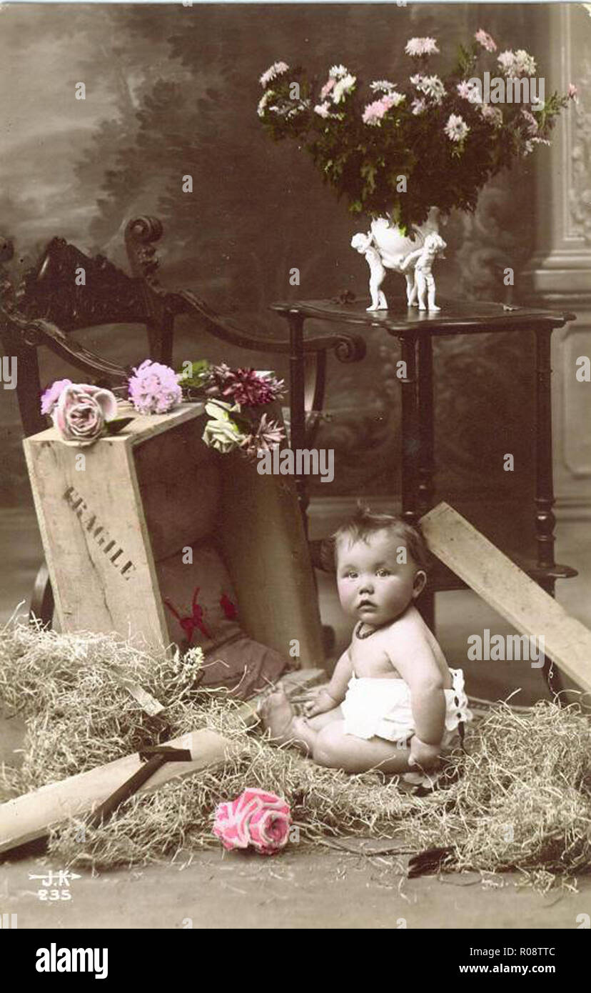 American Vintage enfant photo Banque D'Images