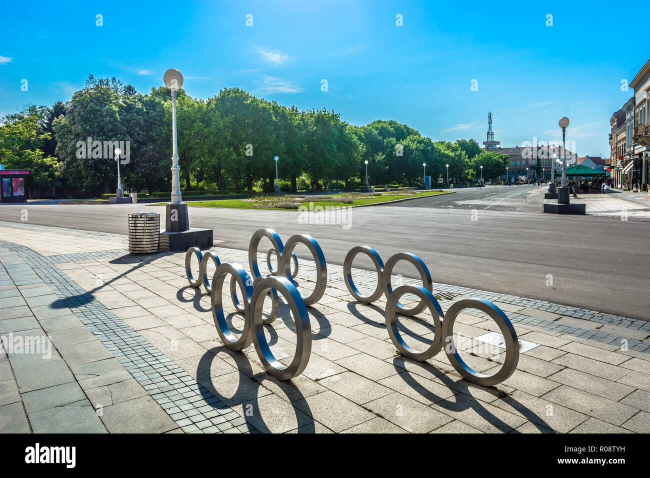 Vue panoramique à marble city dans le Nord de la Croatie, Zagreb. Banque D'Images