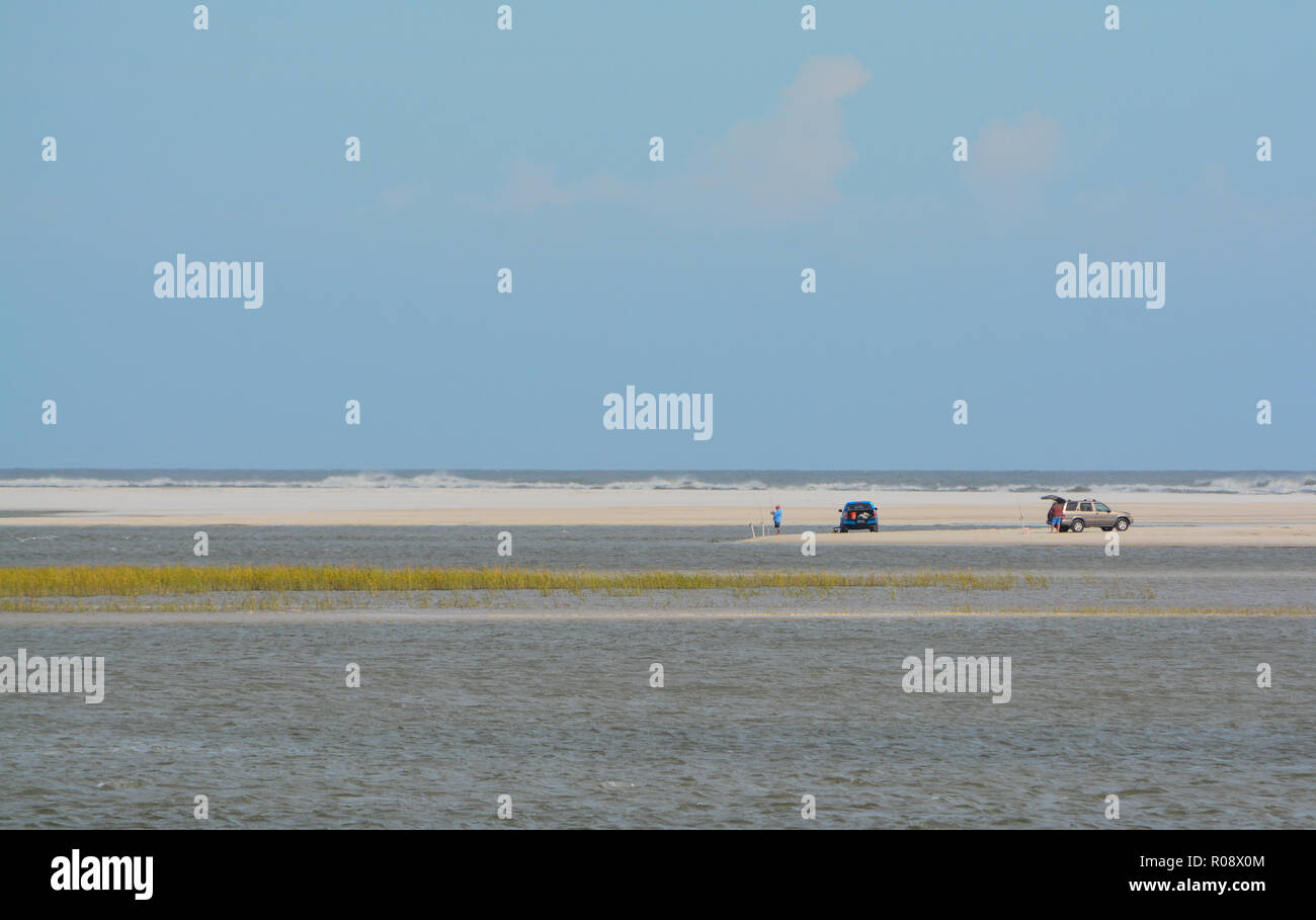 Vue depuis peu Talbot Island State Park dans le comté de Duval, Jacksonville en Floride Banque D'Images