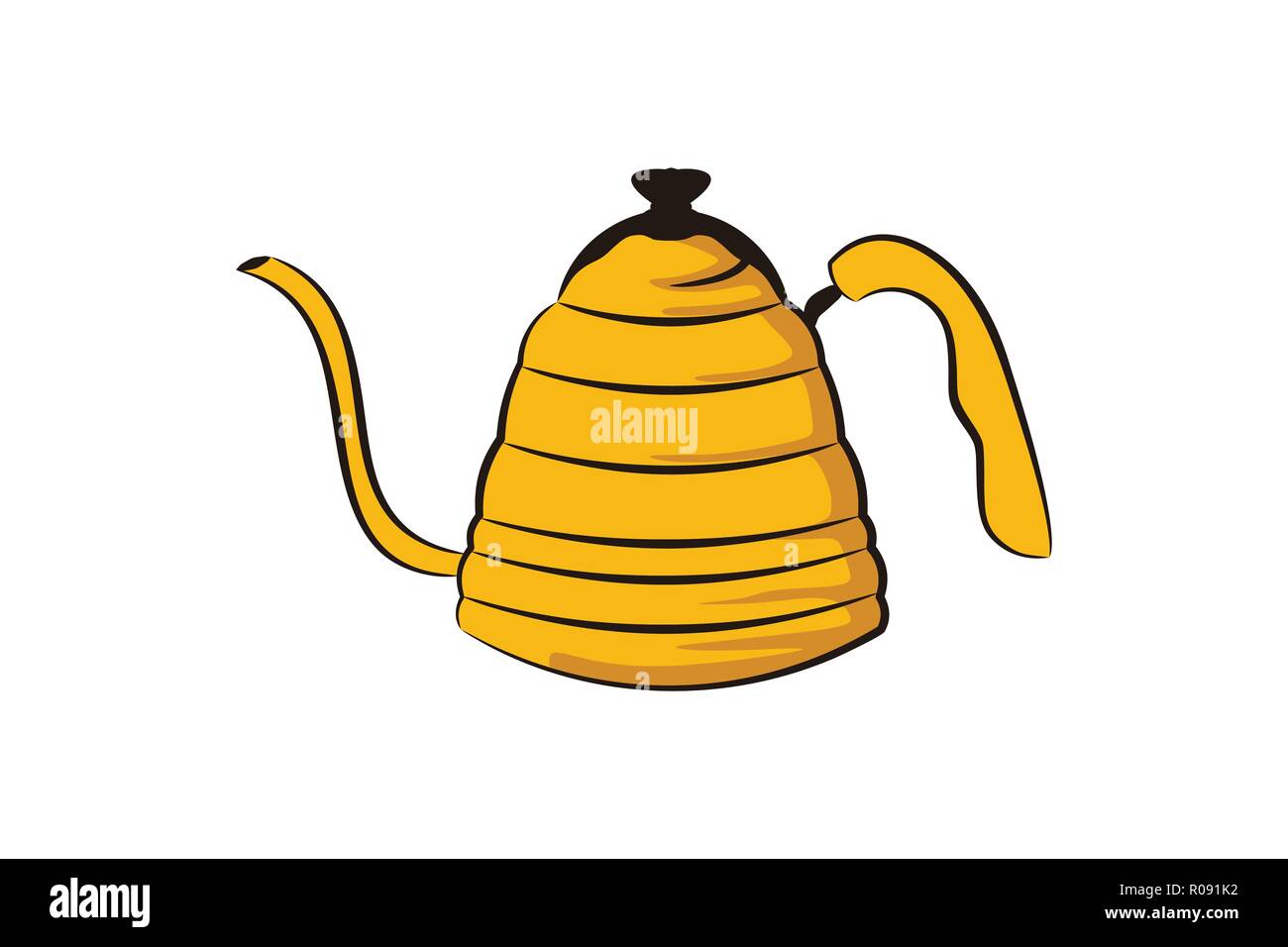 Tea pot dessins de logos Inspiration isolé sur fond blanc Illustration de Vecteur