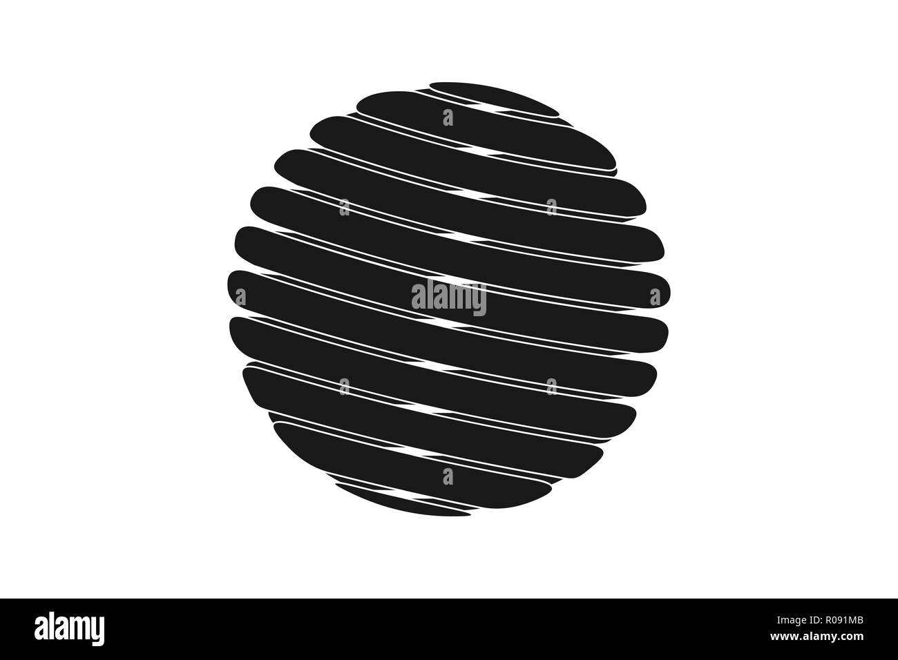 Fil de laine, sphere dessins de logos Inspiration isolé sur fond blanc Illustration de Vecteur