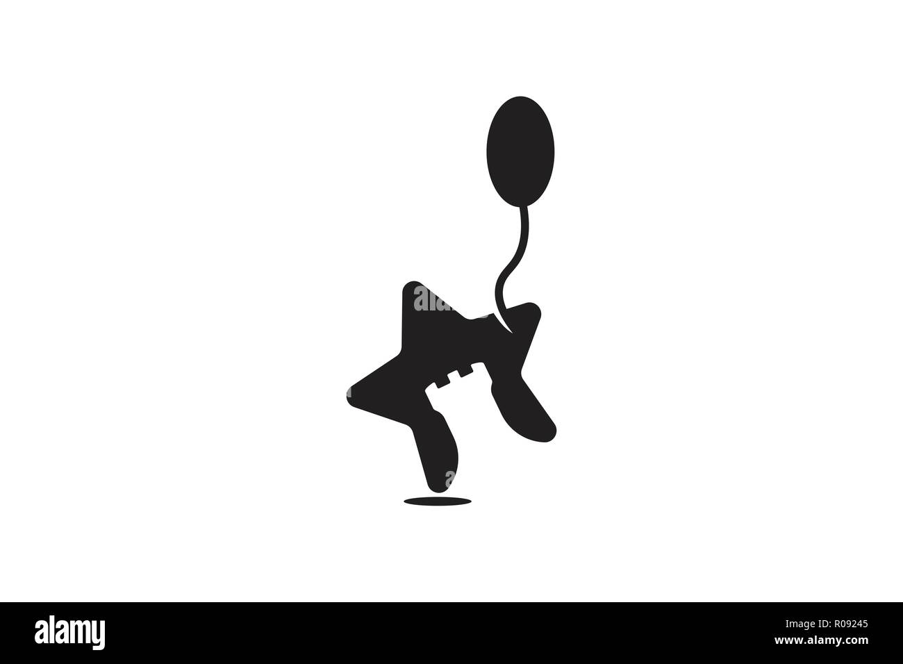 Star, château, ballon, jeux pour enfants dessins de logos Inspiration isolé sur fond blanc Illustration de Vecteur