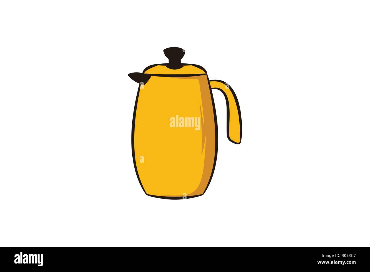 Logo Design théière icône Inspiration isolé sur fond blanc Illustration de Vecteur