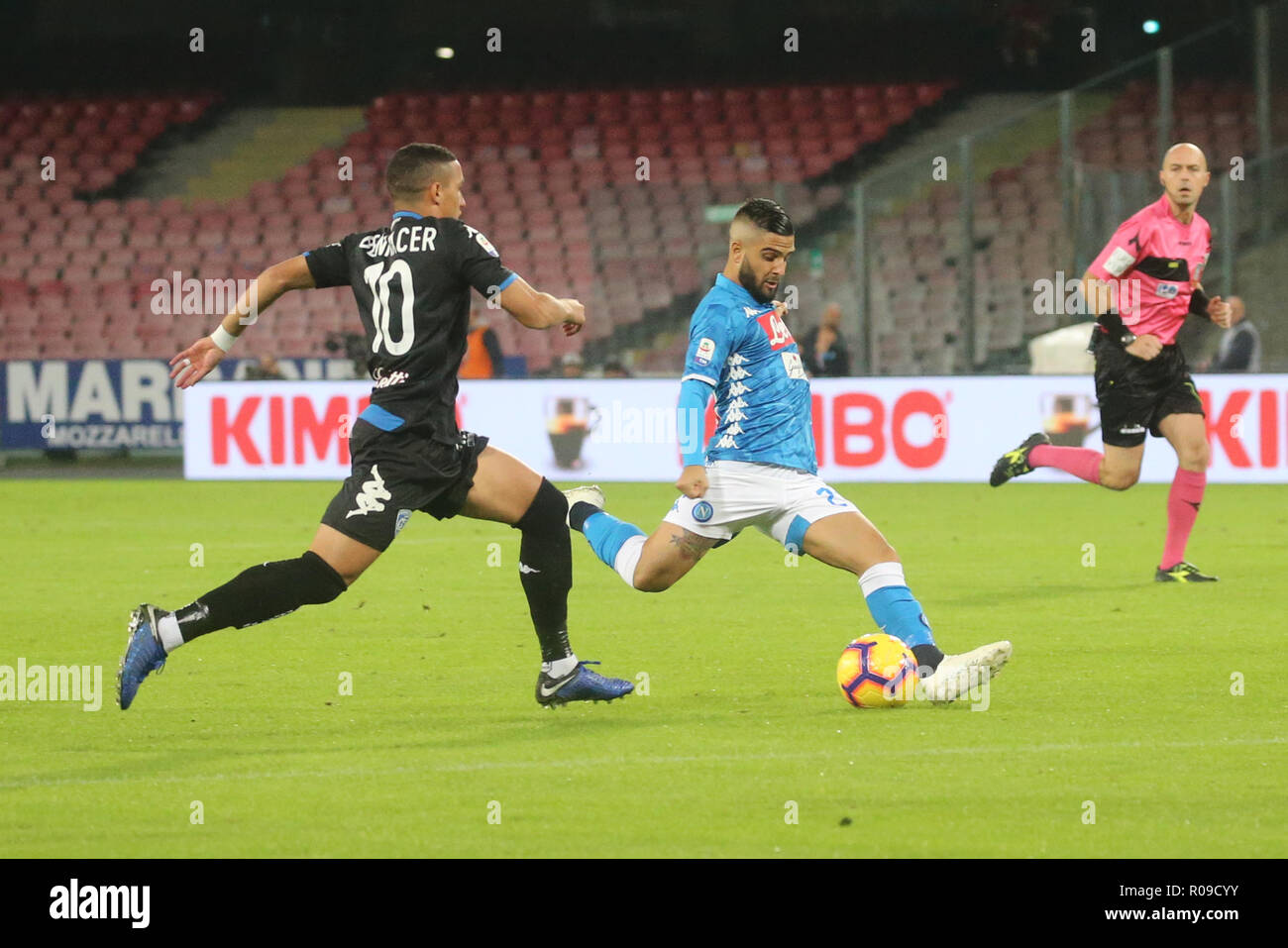 NNaples, Italie. 2 novembre 2018. Un match de football italien de Série SSC Napoli - Empoli au stade San Paolo en Crédit photo : Antonio Balasco/Alamy Live News Banque D'Images