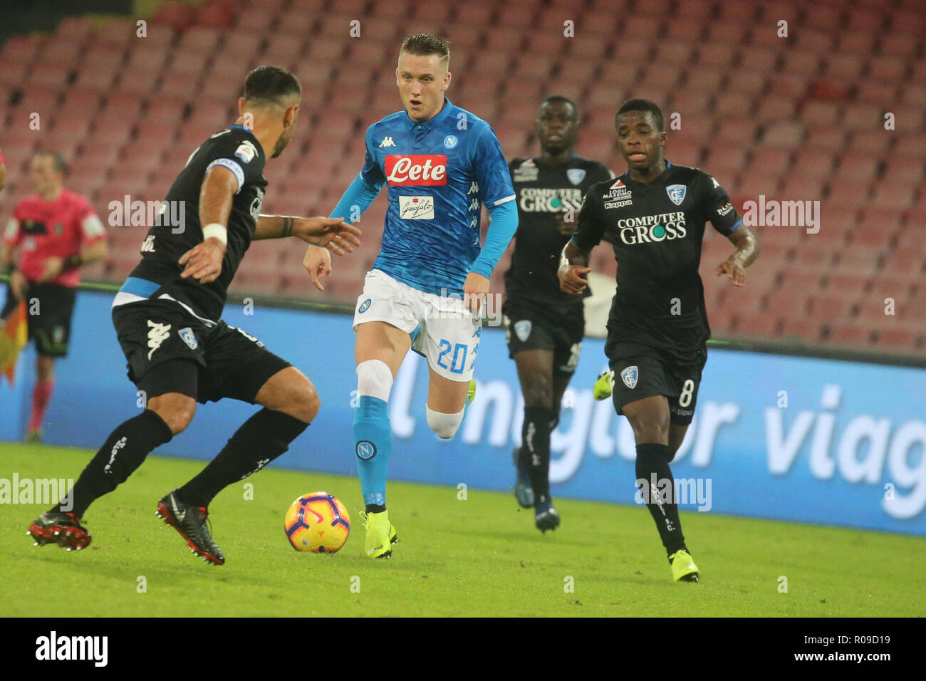 NNaples, Italie. 2 novembre 2018. Un match de football italien de Série SSC Napoli - Empoli au stade San Paolo en Crédit photo : Antonio Balasco/Alamy Live News Banque D'Images