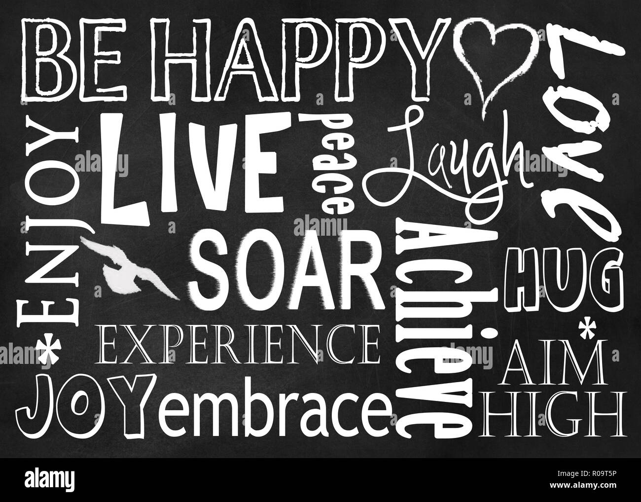 Les images graphiques des différents des citations inspirantes sur