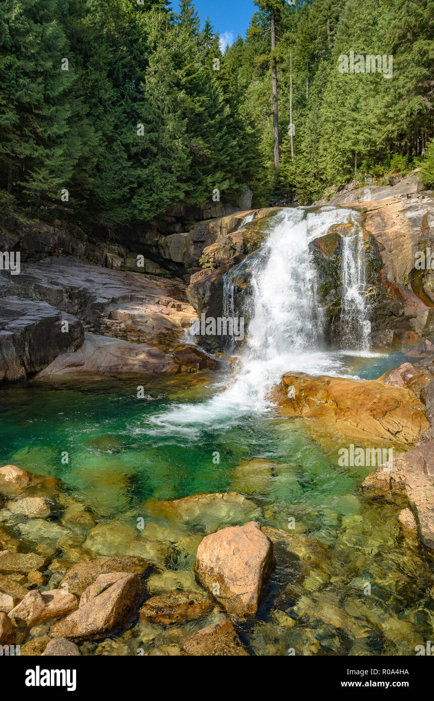 Lower Falls, parc provincial Golden Ears, Maple Ridge, British Columbia, Canada Banque D'Images