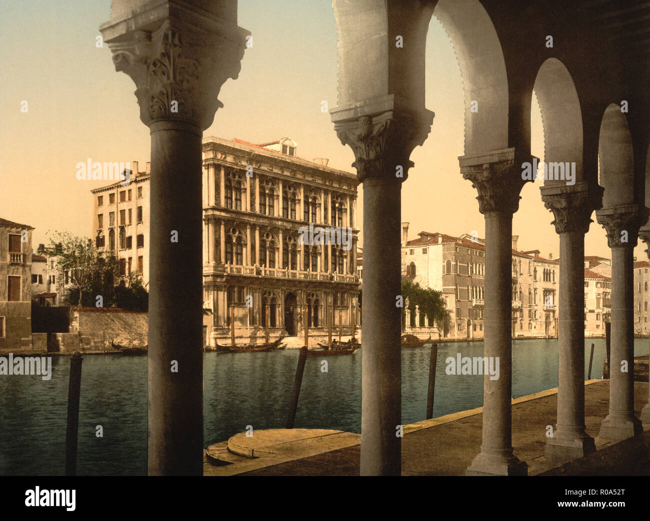 Vendramin Palace, Venice, Italie, impression Photochrome, Detroit Publishing Company, 1900 Banque D'Images