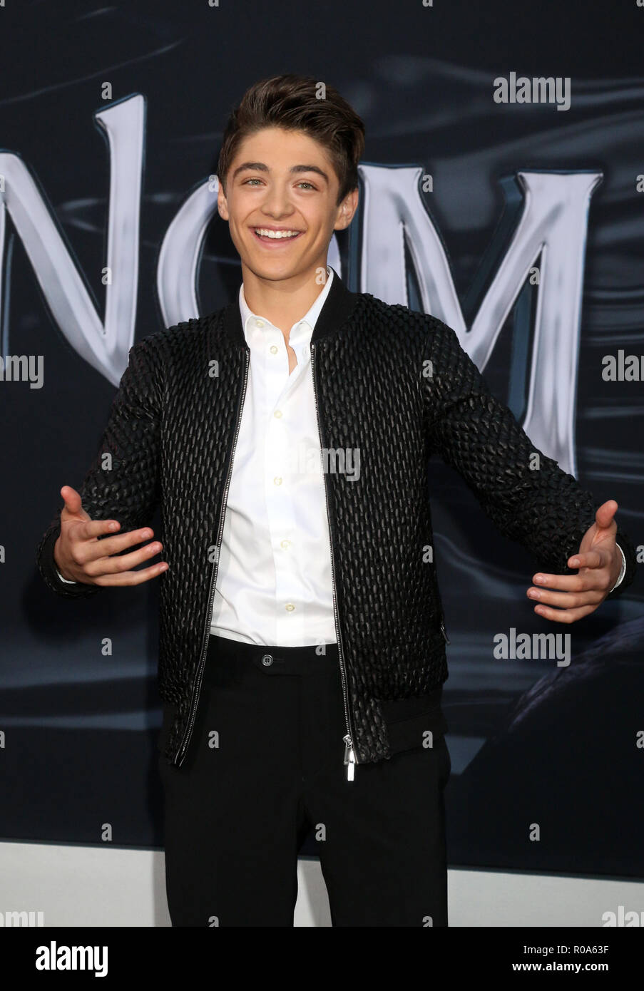 'Venom' la première au Théâtre du Village comprend : Asher Angel Où : Westwood, California, United States Quand : 01 Oct 2018 Credit : Nicky Nelson/WENN.com Banque D'Images