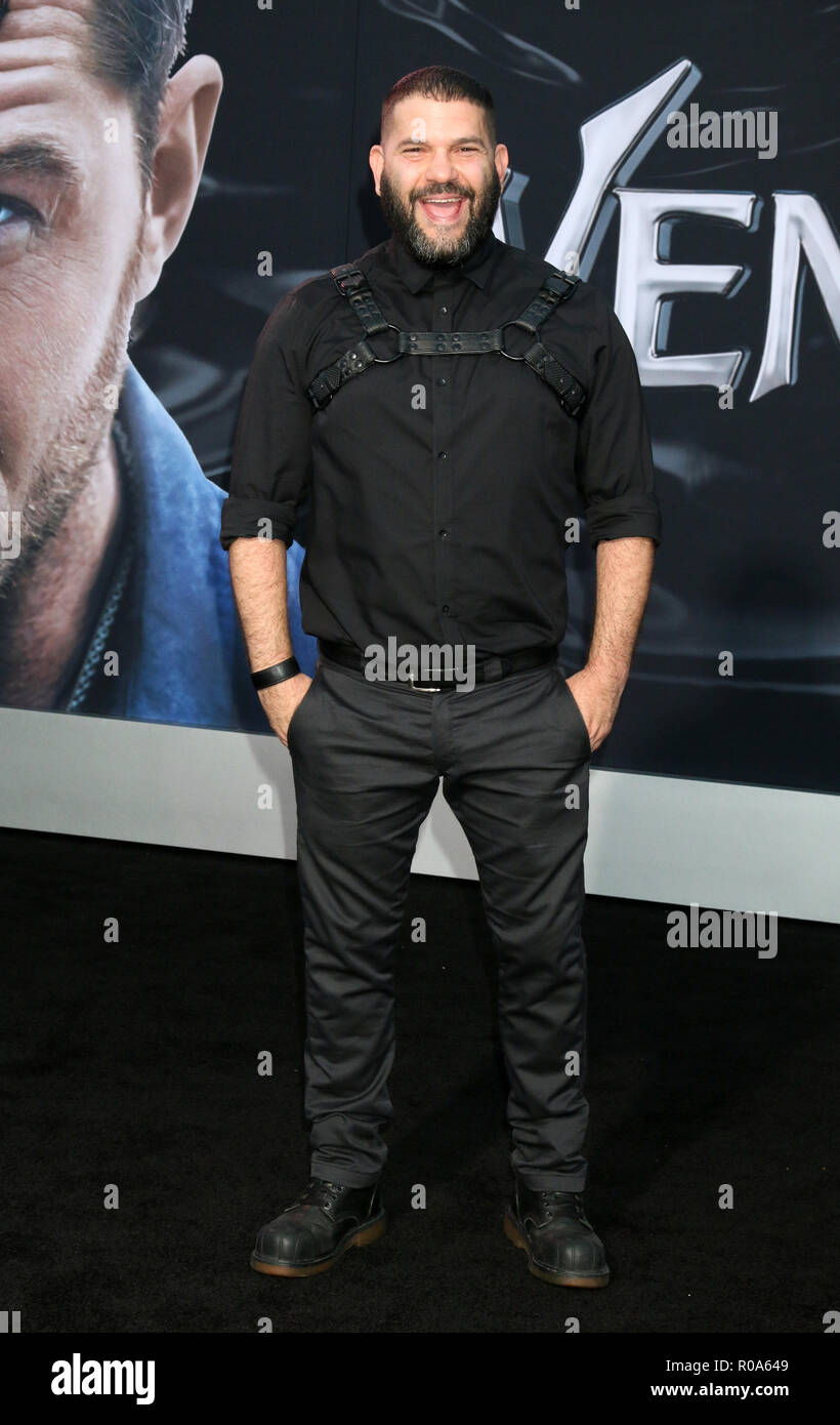 'Venom' la première au Théâtre du Village comprend : Guillermo Diaz Où : Westwood, California, United States Quand : 01 Oct 2018 Credit : Nicky Nelson/WENN.com Banque D'Images