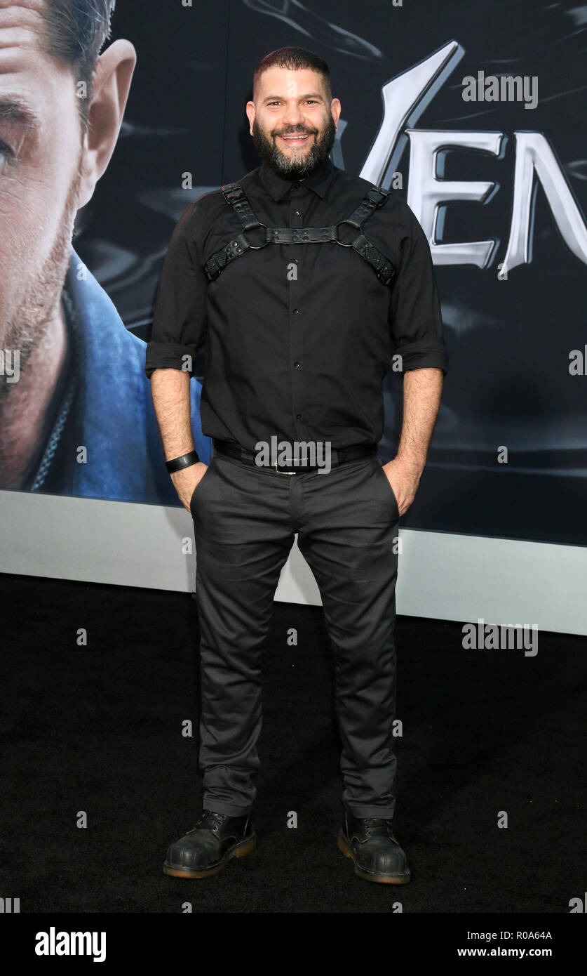 'Venom' la première au Théâtre du Village comprend : Guillermo Diaz Où : Westwood, California, United States Quand : 01 Oct 2018 Credit : Nicky Nelson/WENN.com Banque D'Images