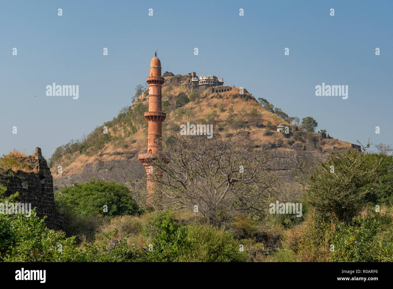 Daulatabad Fort de la colline, près de Aurangabad, Maharashtra, Inde Banque D'Images