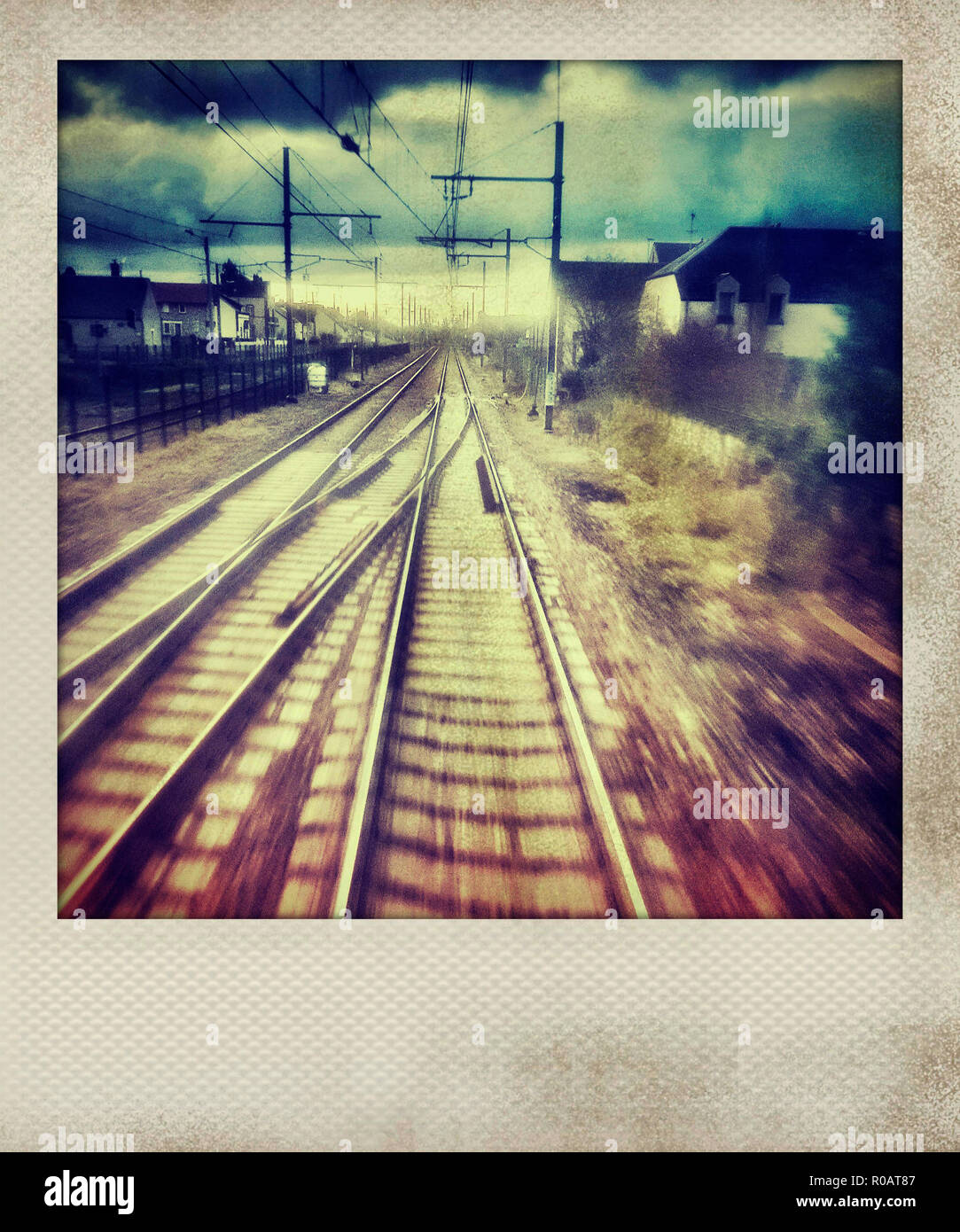 Effet Polaroid de fer, France, Europe Banque D'Images