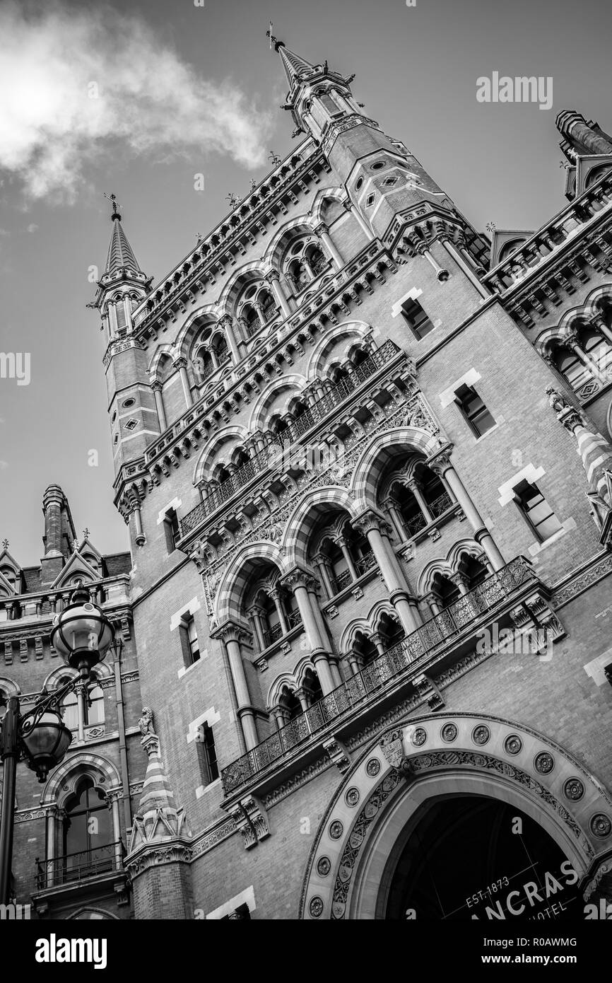 St.Pancras gare internationale, Londres, UK Banque D'Images